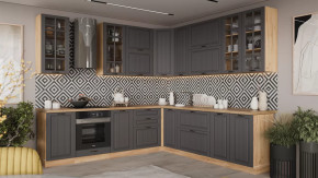 Кухонный гарнитур «Лина» №8 Дуб Крафт золотой, Графит в Нягани - nyagan.mebel-tymen.ru | фото