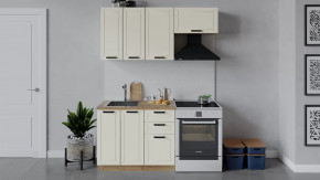 Кухонный гарнитур «Лорас» длиной 160 см Дуб крафт золотой/Холст брюле в Нягани - nyagan.mebel-tymen.ru | фото