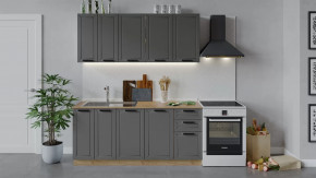 Кухонный гарнитур «Лорас» длиной 180 см Дуб крафт золотой/Холст вулкан в Нягани - nyagan.mebel-tymen.ru | фото