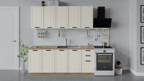 Кухонный гарнитур «Лорас» длиной 200 см Дуб крафт золотой/Холст брюле в Нягани - nyagan.mebel-tymen.ru | фото