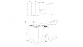 Кухонный гарнитур «Лорас» длиной 200 см со шкафом НБ в Нягани - nyagan.mebel-tymen.ru | фото