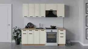 Кухонный гарнитур «Лорас» длиной 220 см Дуб крафт золотой/Холст брюле в Нягани - nyagan.mebel-tymen.ru | фото