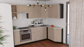 Кухонный гарнитур Надежда прайм 5 2300*1500 мм в Нягани - nyagan.mebel-tymen.ru | фото