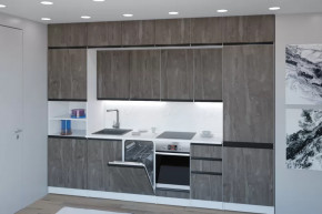 Кухонный гарнитур Ноктюрн люкс 3000 мм в Нягани - nyagan.mebel-tymen.ru | фото