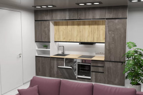 Кухонный гарнитур Сапфир 2 экстра 3000 мм в Нягани - nyagan.mebel-tymen.ru | фото