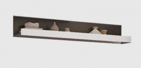 КВАДРО М-4 Полка навесная, серый графит/софт вайт в Нягани - nyagan.mebel-tymen.ru | фото