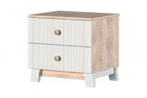 Ланзетти Тумба прикроватная Дуб Торонто/Жемчуг в Нягани - nyagan.mebel-tymen.ru | фото