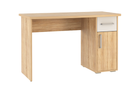 Стол компьютерный 1200 Лайт-1 дуб сонома/белый в Нягани - nyagan.mebel-tymen.ru | фото