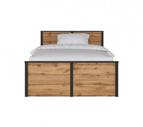 LOFT кровать LOZ120х200 (Дуб вотан/Черный) в Нягани - nyagan.mebel-tymen.ru | фото