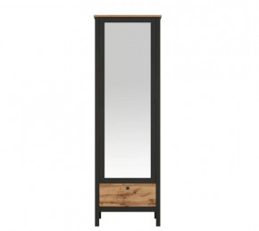 LOFT шкаф SZF1W1S/60 (Дуб вотан/Черный) в Нягани - nyagan.mebel-tymen.ru | фото