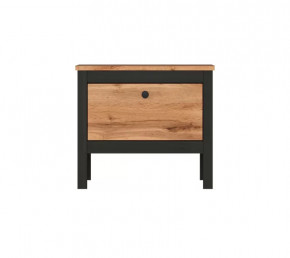 LOFT тумба KOM1K/55 (Дуб вотан/Черный) в Нягани - nyagan.mebel-tymen.ru | фото
