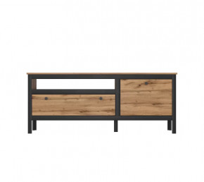 LOFT тумба RTV1D1S (Дуб вотан/Черный) в Нягани - nyagan.mebel-tymen.ru | фото