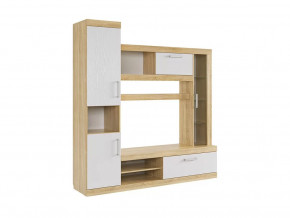 Мини-стенка Макси дуб сонома/белое дерево в Нягани - nyagan.mebel-tymen.ru | фото