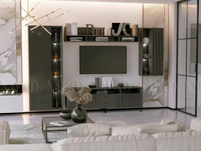 Модульная гостиная Оливия Графит Софт в Нягани - nyagan.mebel-tymen.ru | фото