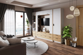 Модульная гостиная Оттавия Белый в Нягани - nyagan.mebel-tymen.ru | фото