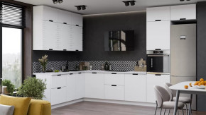 Модульная кухня «Гренада» Белый, Холст Белый в Нягани - nyagan.mebel-tymen.ru | фото