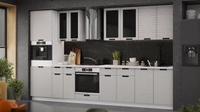 Модульная кухня «Гренада» Белый, Холст мокко в Нягани - nyagan.mebel-tymen.ru | фото