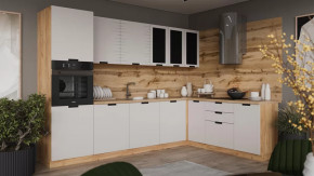 Модульная кухня «Гренада» Дуб Крафт золотой, Холст мокко в Нягани - nyagan.mebel-tymen.ru | фото