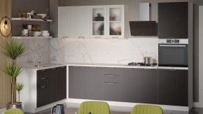 Модульная кухня «Кимберли» Белый, Сноу, Муссон в Нягани - nyagan.mebel-tymen.ru | фото