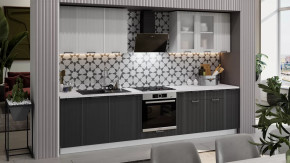 Модульная кухня «Кимберли» Белый, Сноу, Титан в Нягани - nyagan.mebel-tymen.ru | фото