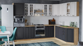 Модульная кухня «Лина» Дуб крафт золотой/Графит в Нягани - nyagan.mebel-tymen.ru | фото