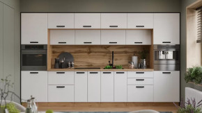 Модульная кухня «Тиана» Дуб Крафт золотой, Белый супермат в Нягани - nyagan.mebel-tymen.ru | фото