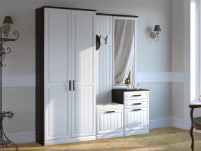 Модульная прихожая Венеция-1 Венге/Белое дерево в Нягани - nyagan.mebel-tymen.ru | фото