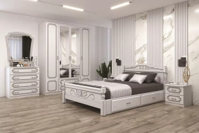 Модульная спальня Лакированный белый жемчуг в Нягани - nyagan.mebel-tymen.ru | фото