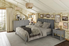 Модульная спальня Никеа Серый шифер/Лак Антрацит в Нягани - nyagan.mebel-tymen.ru | фото