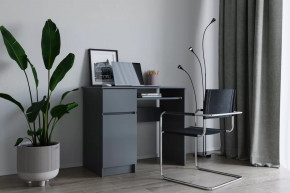 МОРИ МС-1 Стол с 1м ящ., 1 дв., ЛЕВЫЙ (ш900*г504*в770мм), ЛДСП Графит (МП) в Нягани - nyagan.mebel-tymen.ru | фото