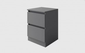 МОРИ ТПМ400.2 Тумба с 2мя ящ. (ш402*г420*в558мм), ЛДСП графит (МП) в Нягани - nyagan.mebel-tymen.ru | фото