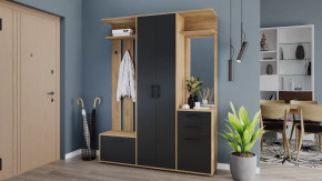 Набор мебели для прихожей «Витра» Тип 2 Дуб Крафт золотой, Антрацит в Нягани - nyagan.mebel-tymen.ru | фото