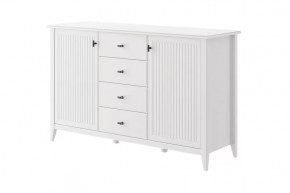 Никеа Комод 4 ящика 2 двери Белый в Нягани - nyagan.mebel-tymen.ru | фото