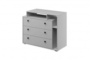 Оскар Комод 3 ящика Белый снег в Нягани - nyagan.mebel-tymen.ru | фото