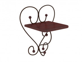 Полка настенная Милсон коричневая в Нягани - nyagan.mebel-tymen.ru | фото