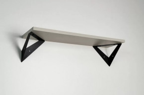 Полка навесная Рич кашемир/черный в Нягани - nyagan.mebel-tymen.ru | фото