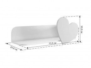 Полка навесная Сердечко в Нягани - nyagan.mebel-tymen.ru | фото