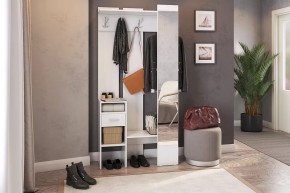 Прихожая Агата белый рамух в Нягани - nyagan.mebel-tymen.ru | фото