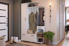 Прихожая Барселона-1 белый рамух в Нягани - nyagan.mebel-tymen.ru | фото