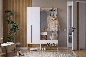 Прихожая Баско К2 белое дерево в Нягани - nyagan.mebel-tymen.ru | фото