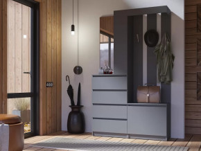 Прихожая Челси графит в Нягани - nyagan.mebel-tymen.ru | фото