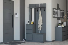 Прихожая Хилтон Графит в Нягани - nyagan.mebel-tymen.ru | фото