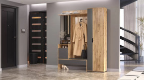 Прихожая Сабрина Дуб вотан/графит в Нягани - nyagan.mebel-tymen.ru | фото