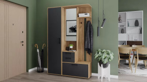 Прихожая «Витра» №5 Дуб Крафт золотой, Антрацит в Нягани - nyagan.mebel-tymen.ru | фото