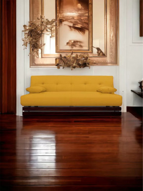 Прямой диван манго 1 Савана Елоу/Планки орех в Нягани - nyagan.mebel-tymen.ru | фото