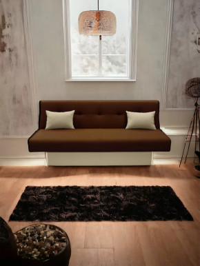 Прямой диван манго 4 Нео Шоколад/Подушки Нео Латте в Нягани - nyagan.mebel-tymen.ru | фото