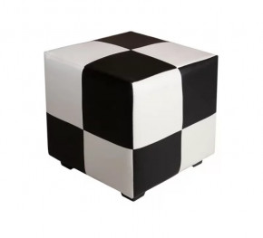 Пуф детский квадратный Марио (черно-белый) в Нягани - nyagan.mebel-tymen.ru | фото