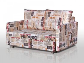 Диван Реал 120 с подлокотниками Газета в Нягани - nyagan.mebel-tymen.ru | фото