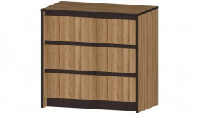 Серия Бостон Комод 3 ящика дуб вотан в Нягани - nyagan.mebel-tymen.ru | фото