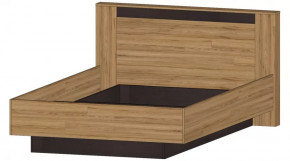 Серия Бостон Кровать 1400 дуб вотан/венге в Нягани - nyagan.mebel-tymen.ru | фото